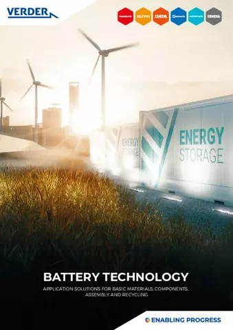 FLYER: BATTERY TECHNLOGY: application solutions for basic materials, components, assembly & recycling