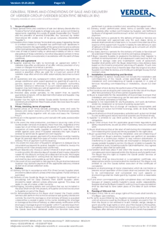 GENERAL TERMS & CONDITIONS