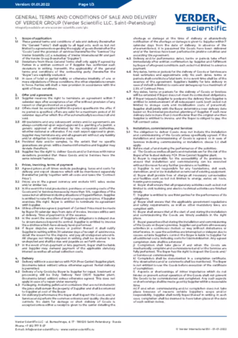 General Terms & Conditions