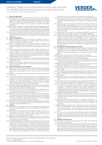 General Terms & Conditions